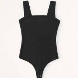 Abercrombie&Fitch Cotton Seamless Fabric Squareneck Bodysuit